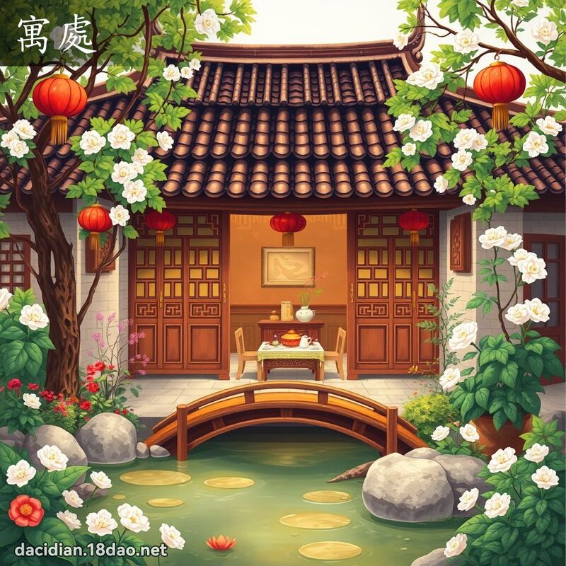 寓处 - 国语大辞典配图