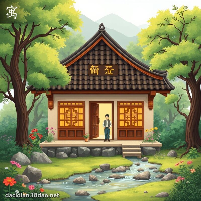 寓 - 國語大辭典配圖