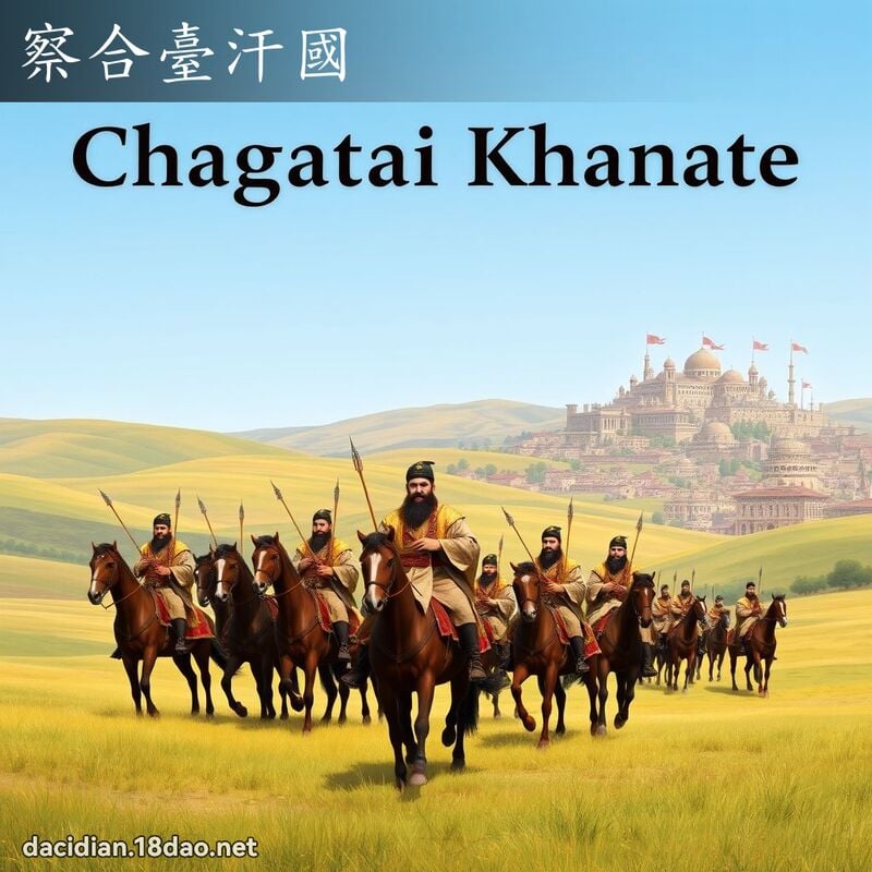 察合臺汗國 - 國語大辭典配圖
