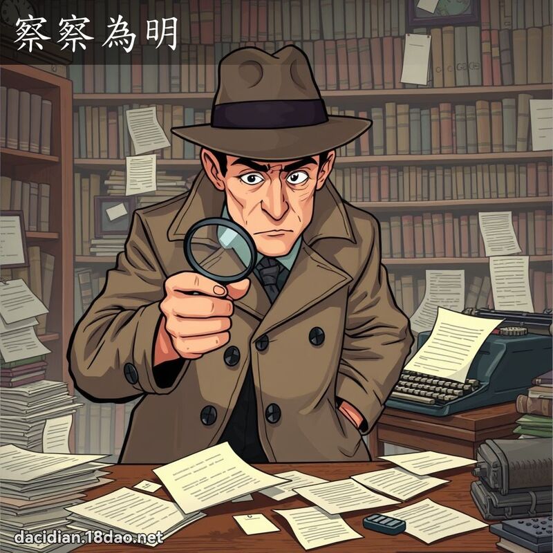 察察为明 - 国语大辞典配图