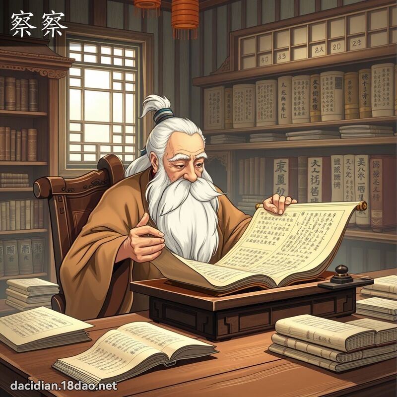 察察 - 國語大辭典配圖