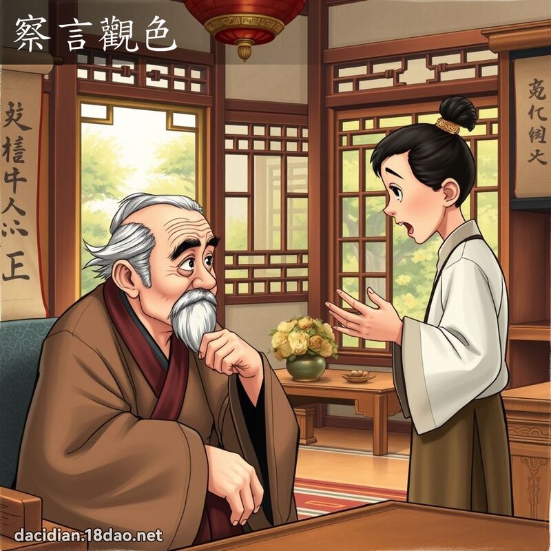 察言观色 - 国语大辞典配图
