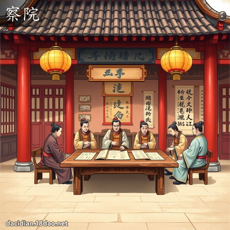 察院 - 国语大辞典配图