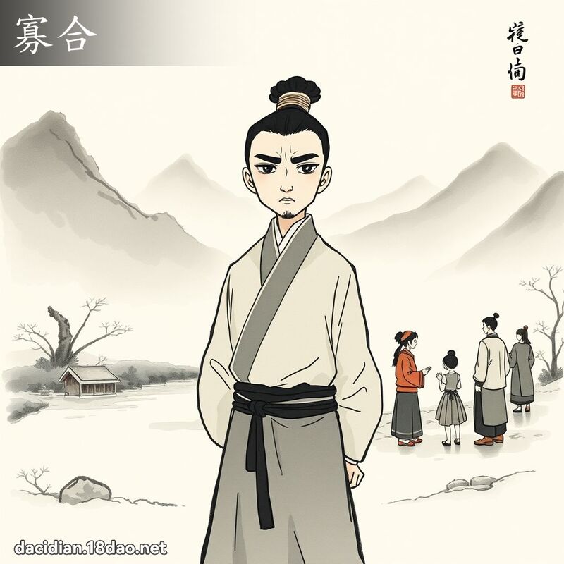 寡合 - 国语大辞典配图