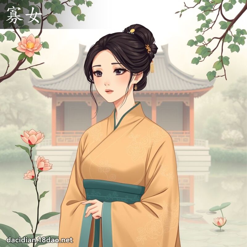 寡女 - 国语大辞典配图