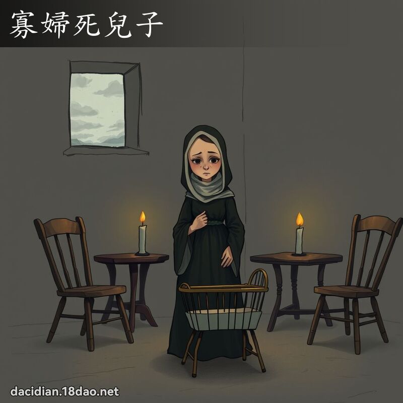 寡婦死兒子 - 國語大辭典配圖