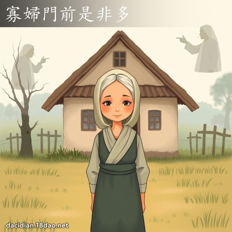 寡妇门前是非多 - 国语大辞典配图