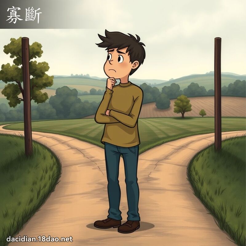 寡斷 - 國語大辭典配圖