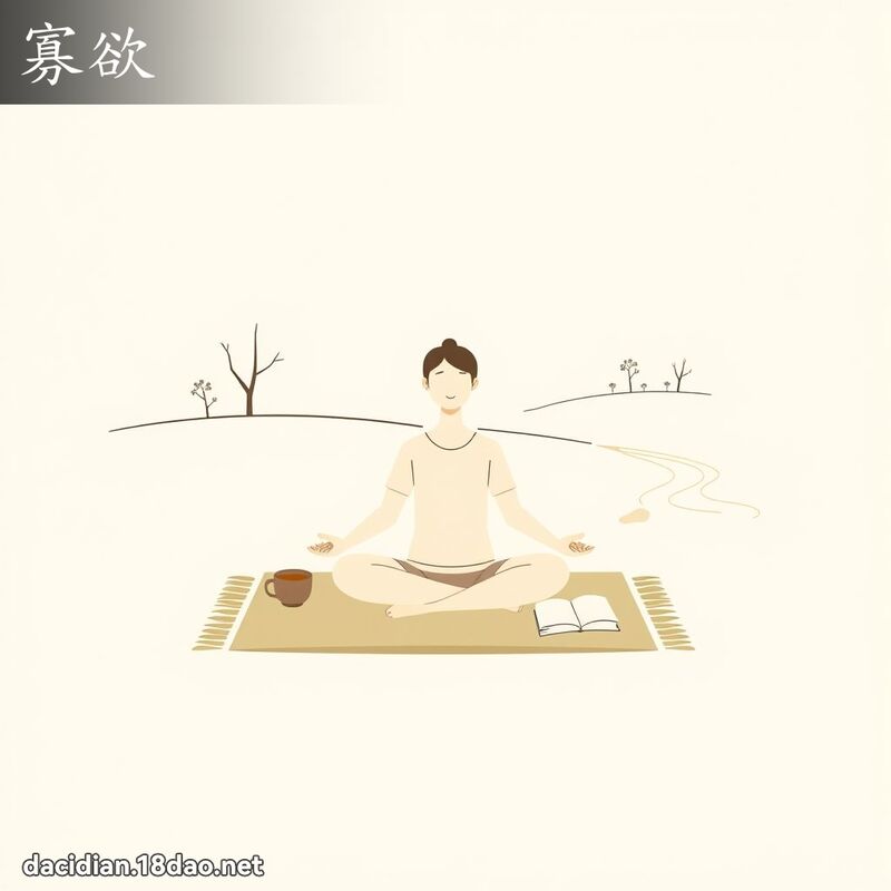 寡欲 - 国语大辞典配图