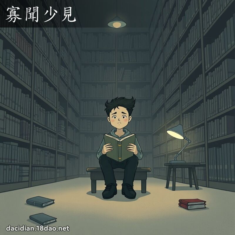 寡聞少見 - 國語大辭典配圖