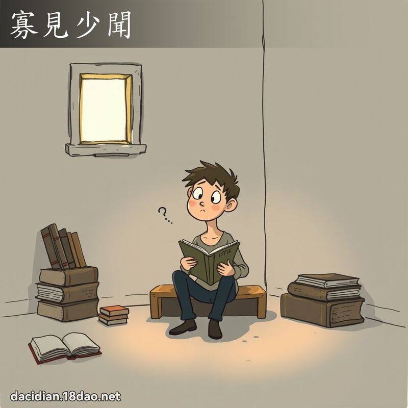寡見少聞 - 國語大辭典配圖