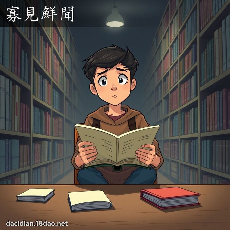 寡見鮮聞 - 國語大辭典配圖