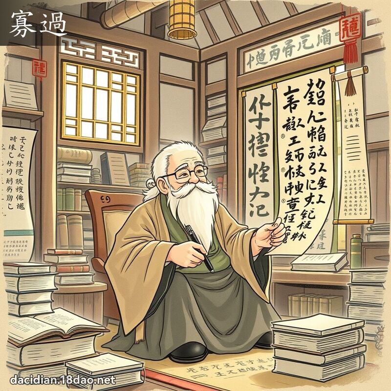 寡过 - 国语大辞典配图