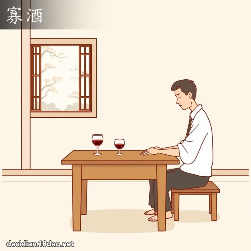 寡酒 - 國語大辭典配圖