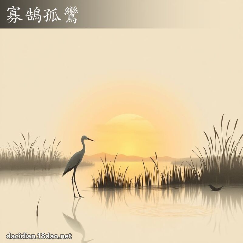 寡鵠孤鸞 - 国语大辞典配图