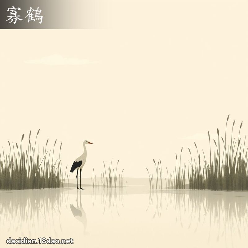 寡鹤 - 国语大辞典配图