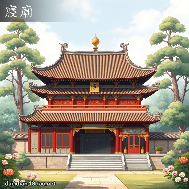 寢廟 - 國語大辭典配圖