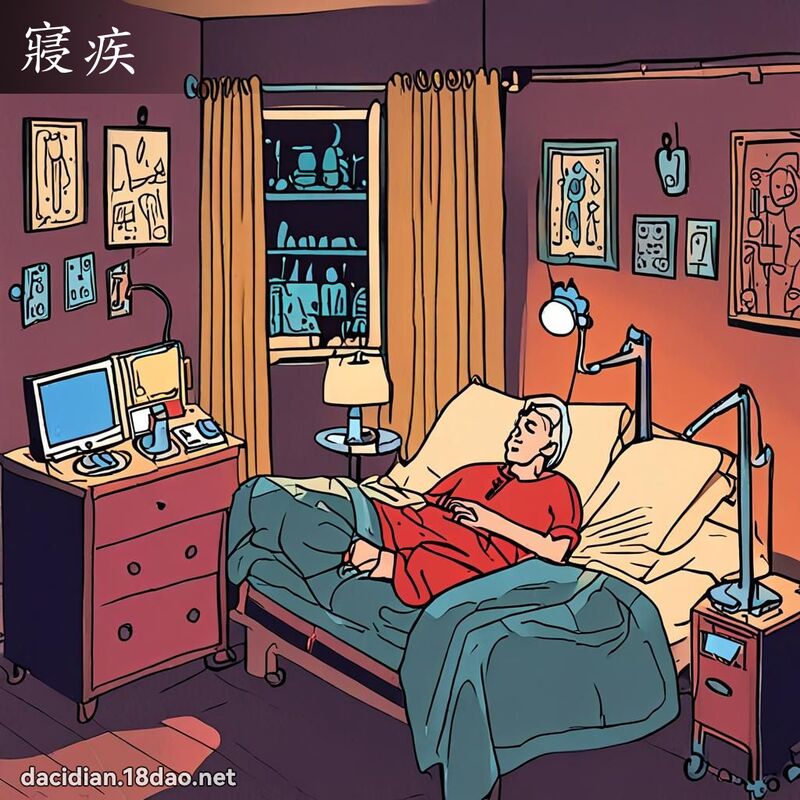 寢疾 - 国语大辞典配图