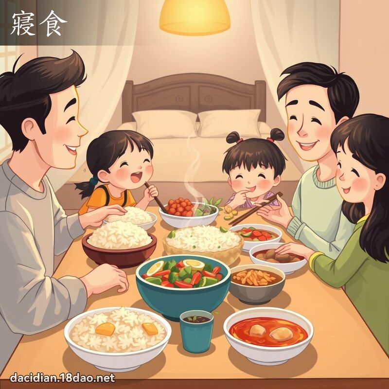 寢食 - 国语大辞典配图