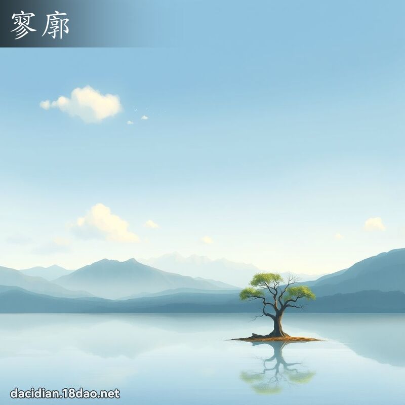 寥廓 - 國語大辭典配圖