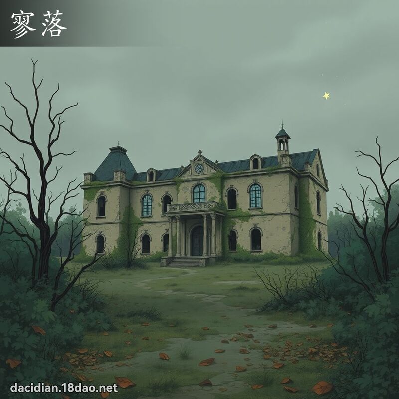寥落 - 國語大辭典配圖
