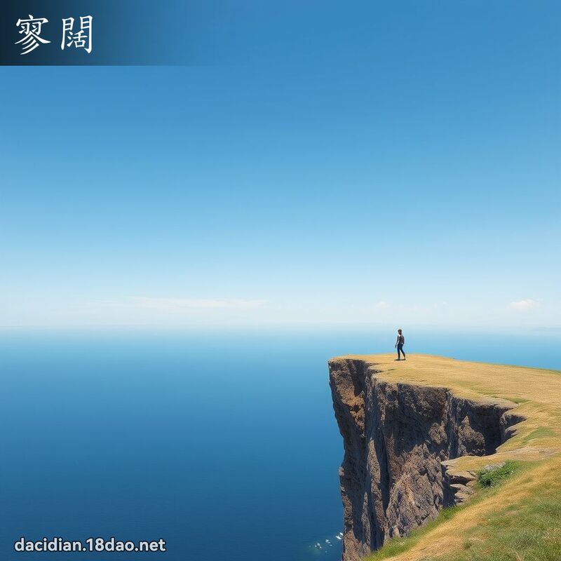 寥闊 - 國語大辭典配圖