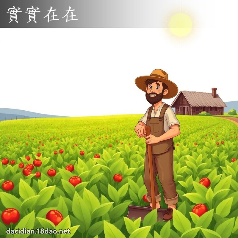實實在在 - 國語大辭典配圖