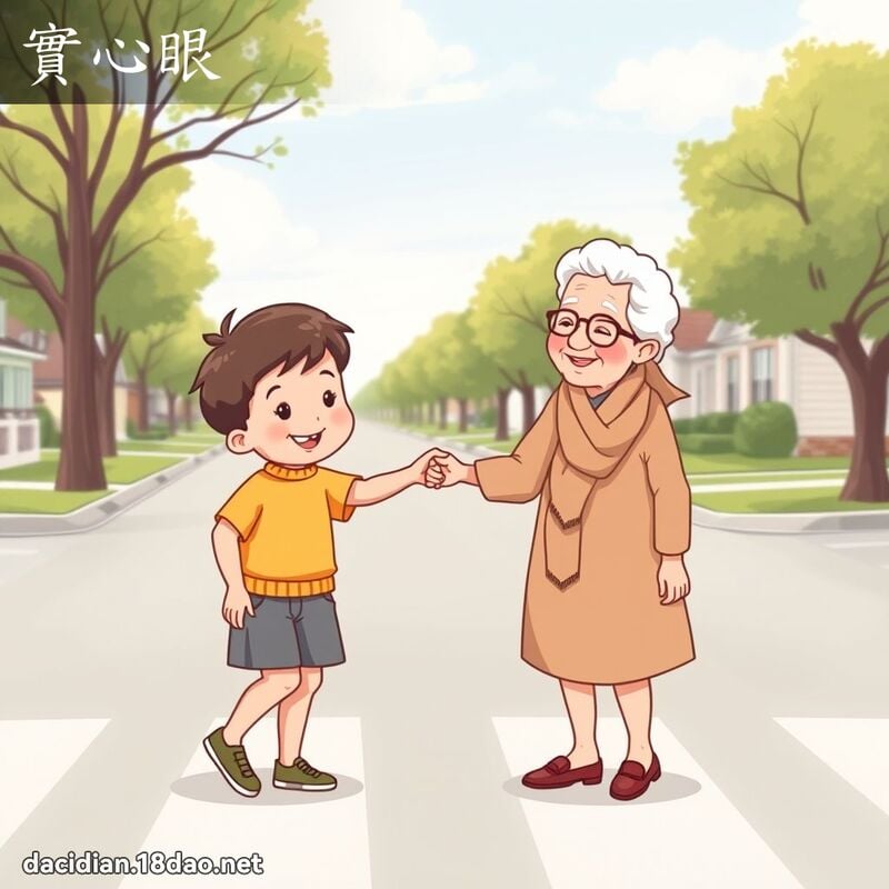 实心眼 - 国语大辞典配图