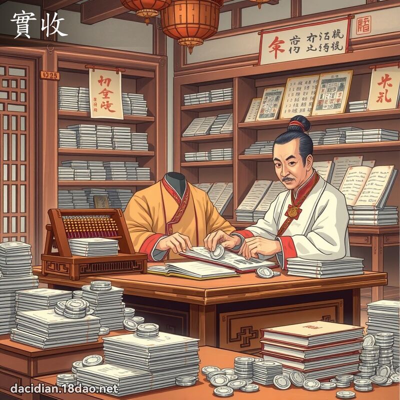 实收 - 国语大辞典配图