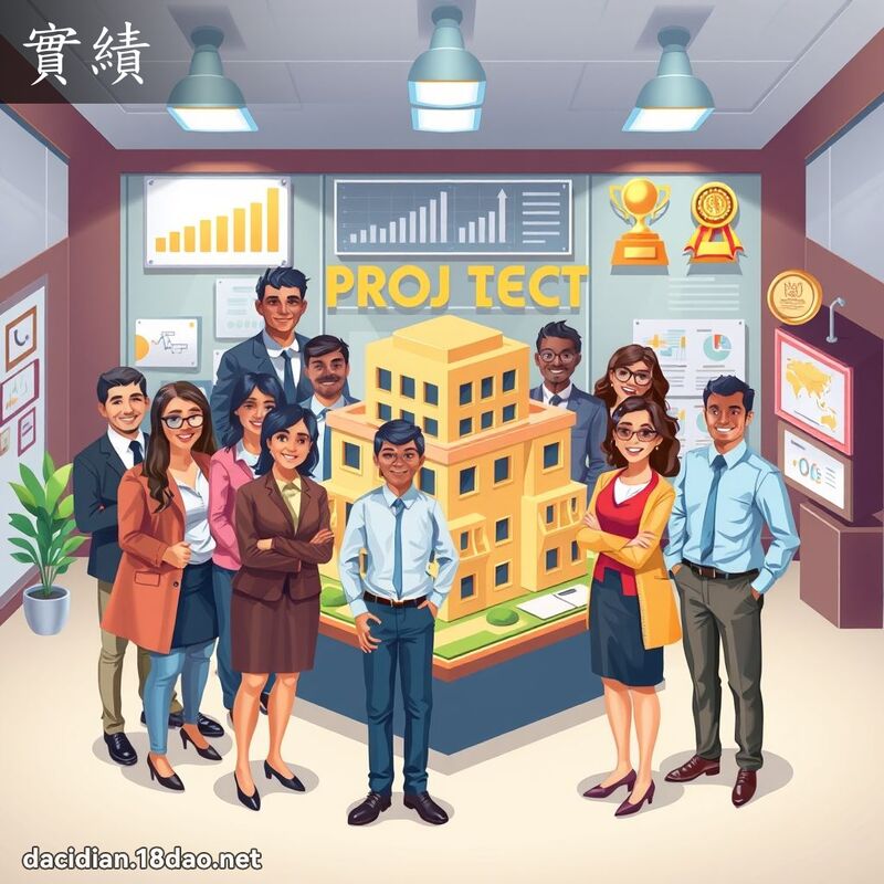 實績 - 國語大辭典配圖