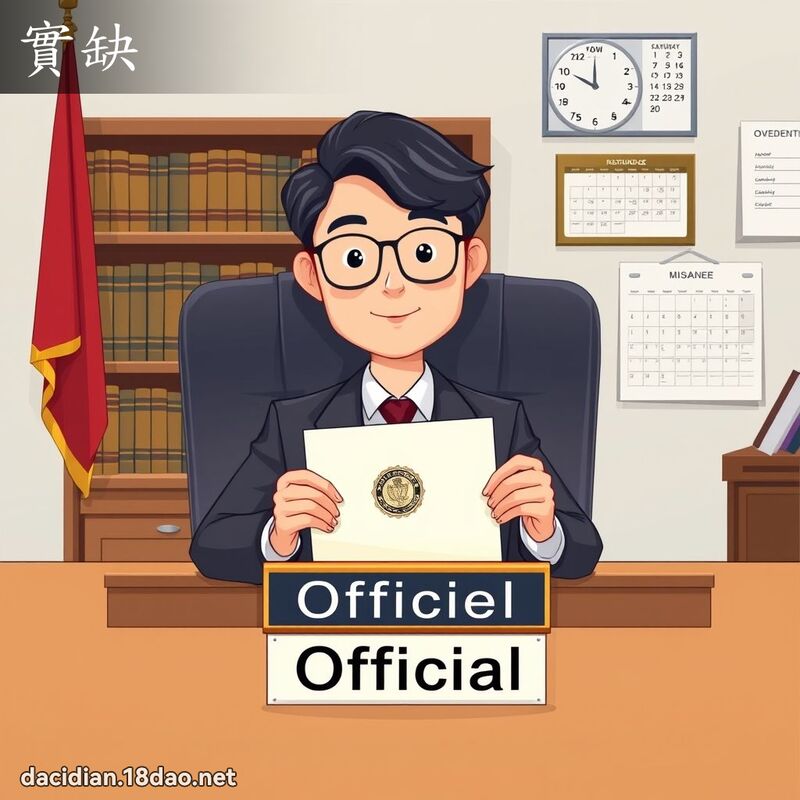 实缺 - 国语大辞典配图