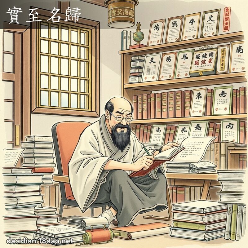 實至名歸 - 國語大辭典配圖