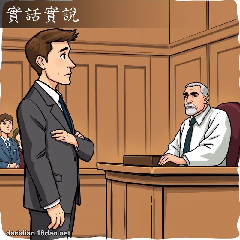 实话实说 - 国语大辞典配图