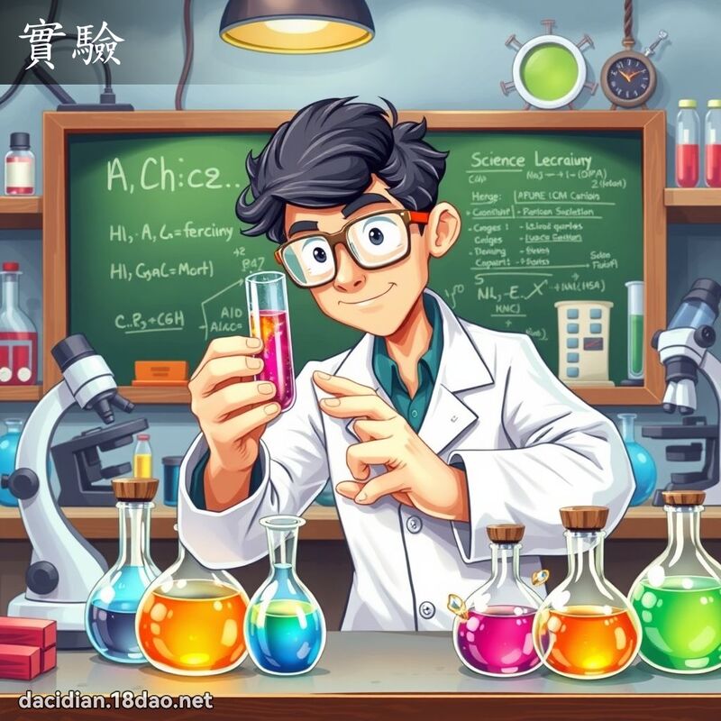 實驗 - 國語大辭典配圖