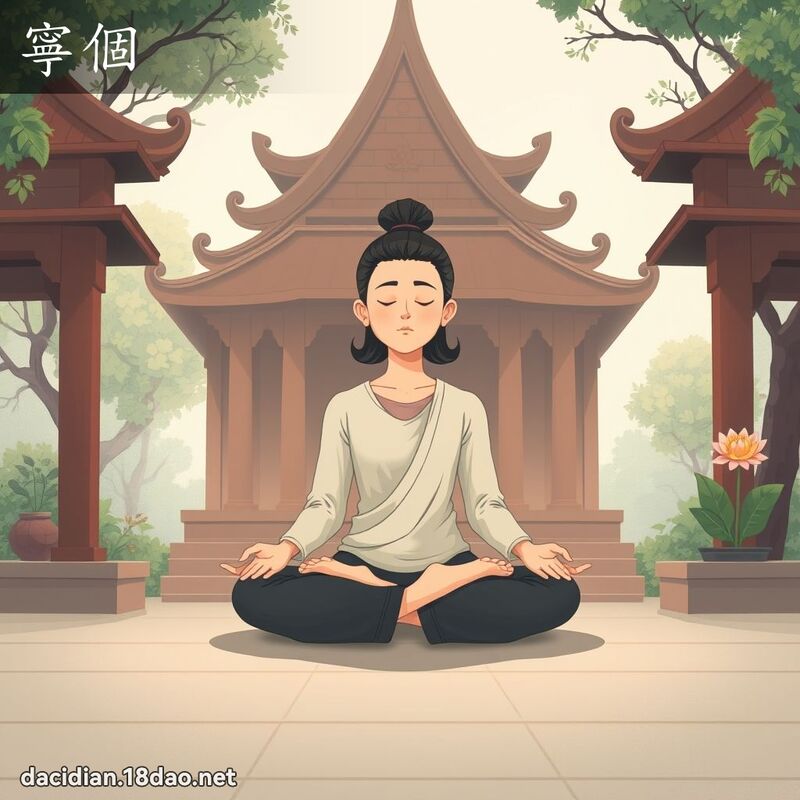寧个 - 国语大辞典配图