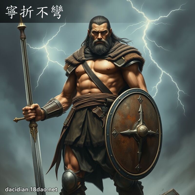寧折不彎 - 國語大辭典配圖
