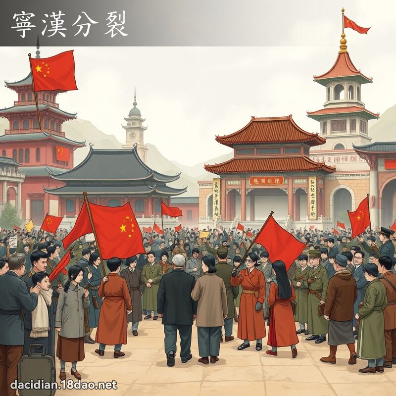 寧汉分裂 - 国语大辞典配图
