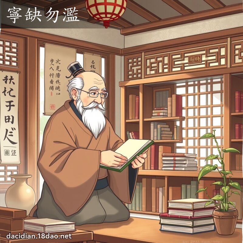 寧缺勿濫 - 國語大辭典配圖
