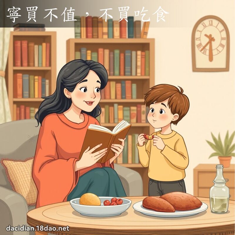 寧买不值，不买吃食 - 国语大辞典配图