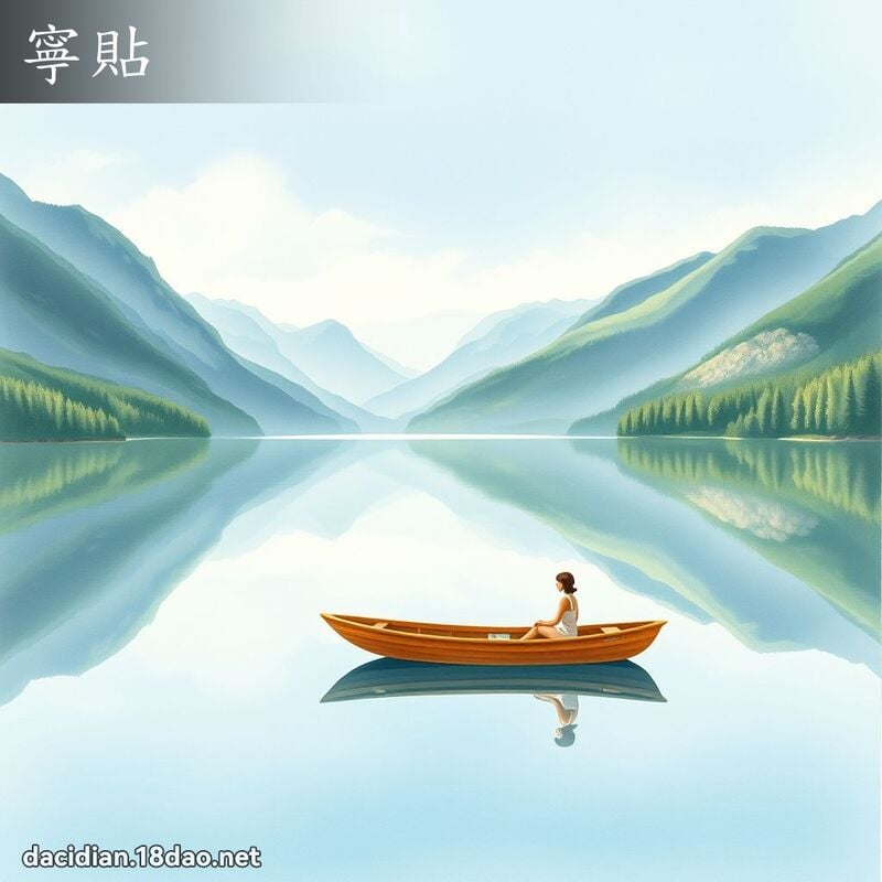 寧贴 - 国语大辞典配图