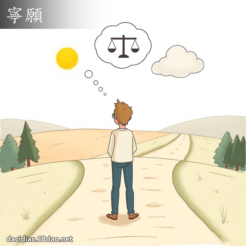 寧愿 - 国语大辞典配图
