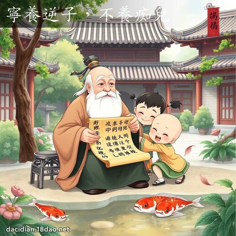 寧养逆子，不养痴儿 - 国语大辞典配图