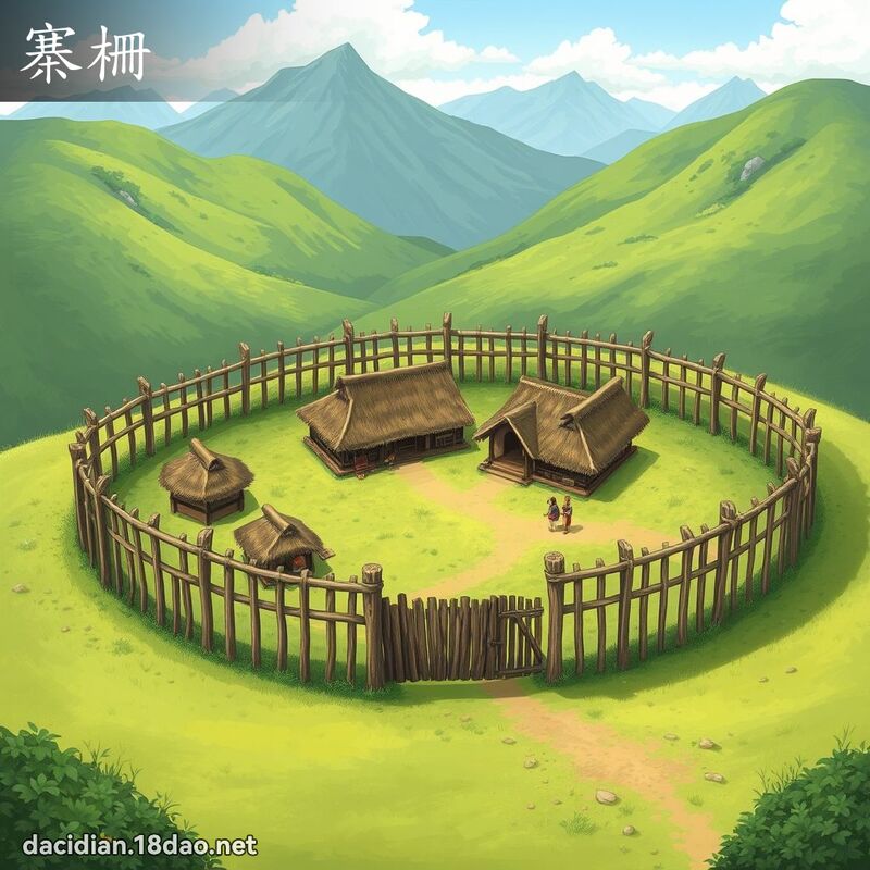 寨柵 - 国语大辞典配图