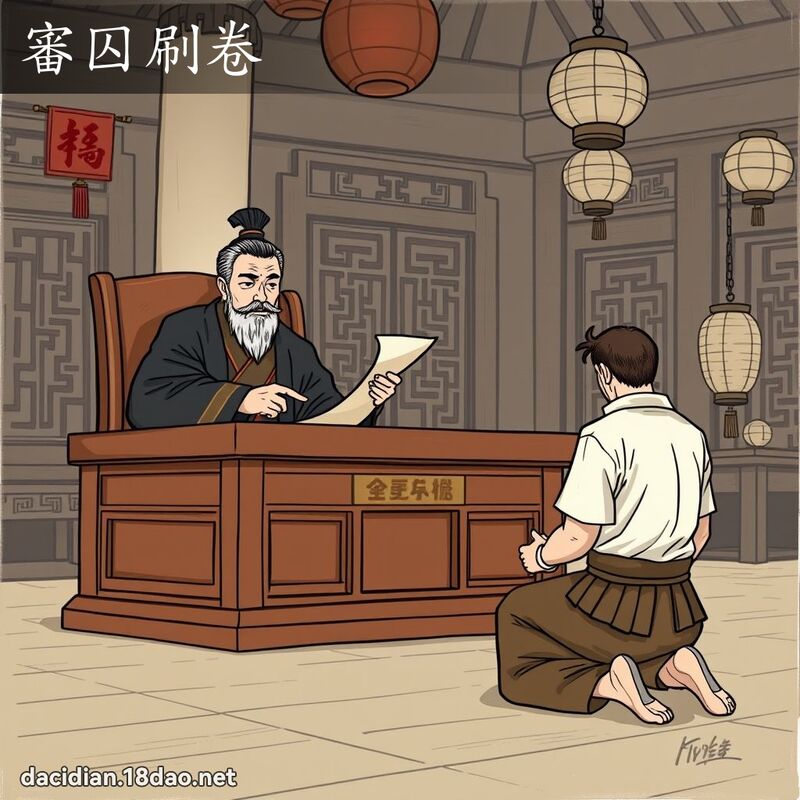 審囚刷卷 - 國語大辭典配圖