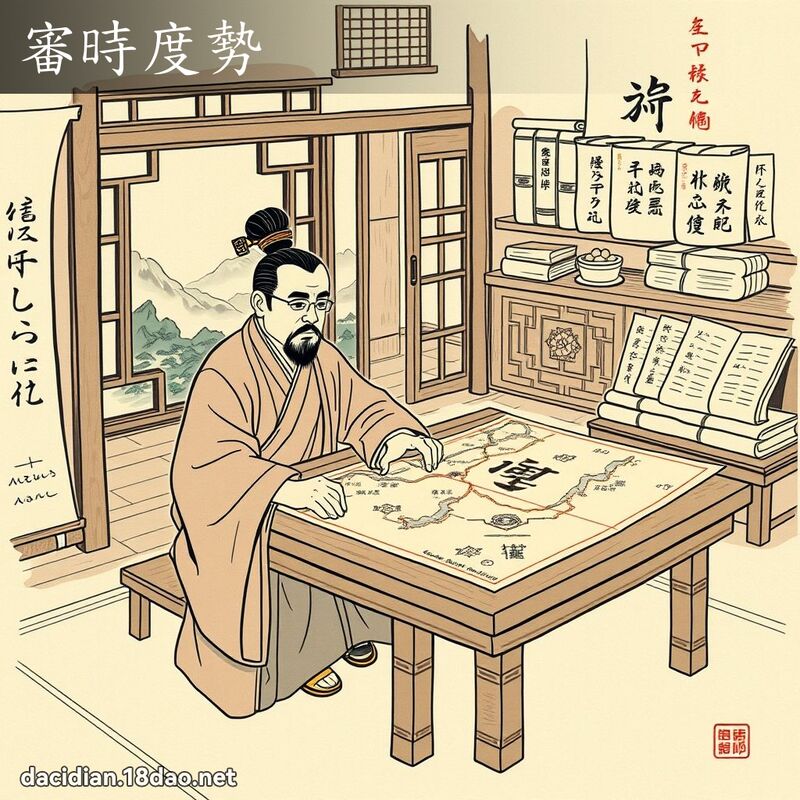 审时度势 - 国语大辞典配图