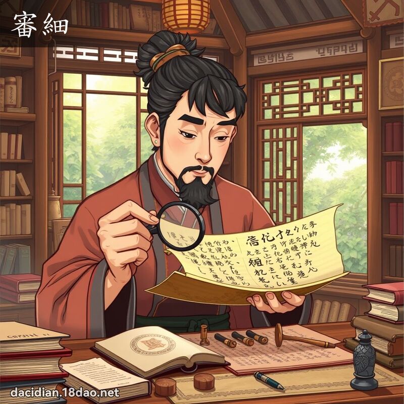 审细 - 国语大辞典配图