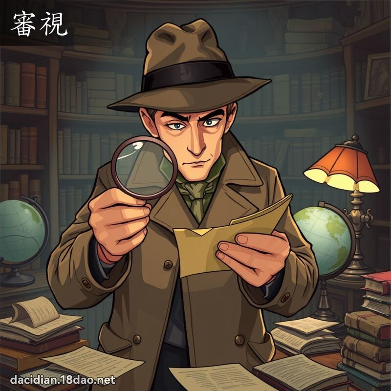 審視 - 國語大辭典配圖