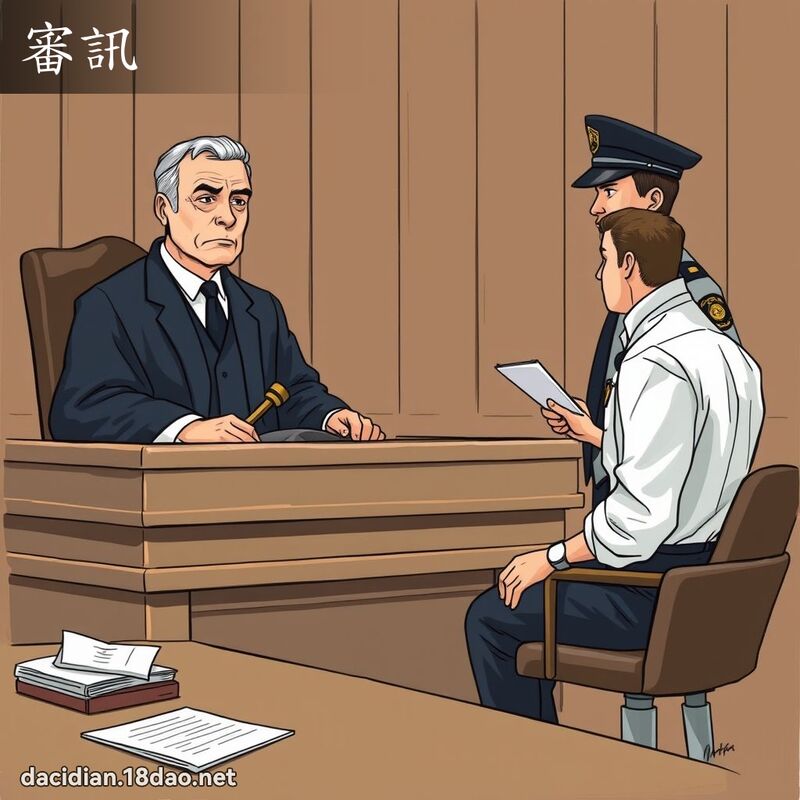 審訊 - 國語大辭典配圖