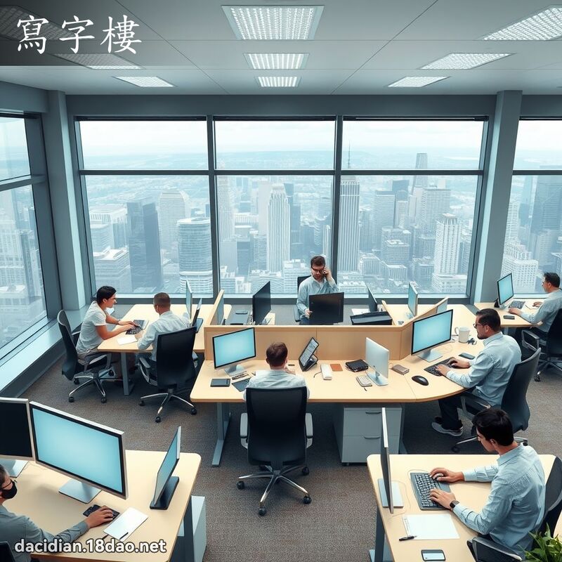 寫字樓 - 國語大辭典配圖