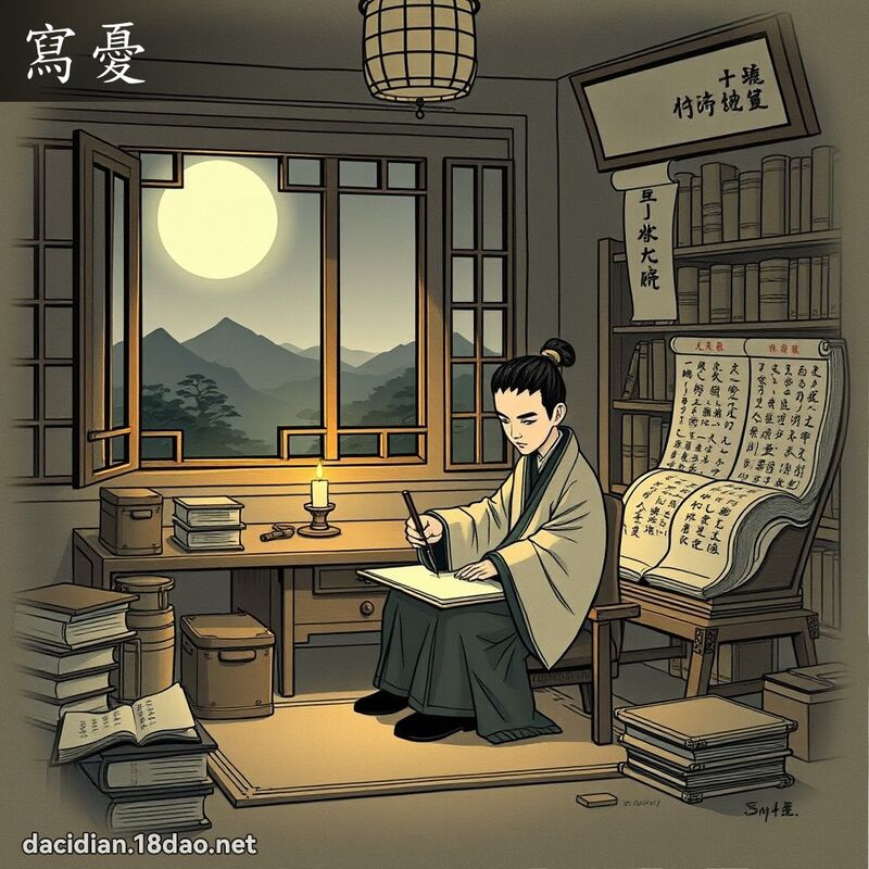 写忧 - 国语大辞典配图